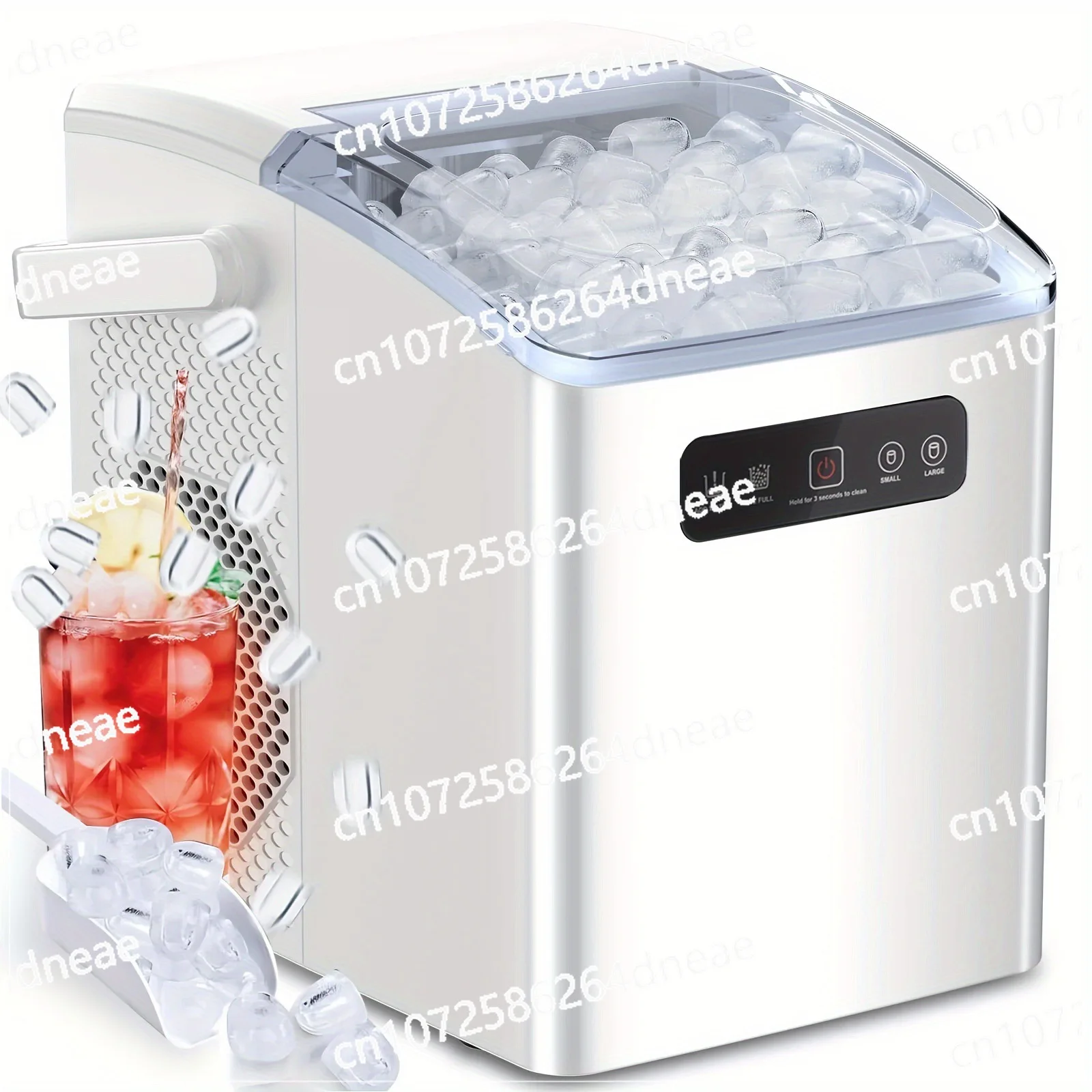 44 Pounds Daily Self Cleaning Ice Ice Maker Countertop Self