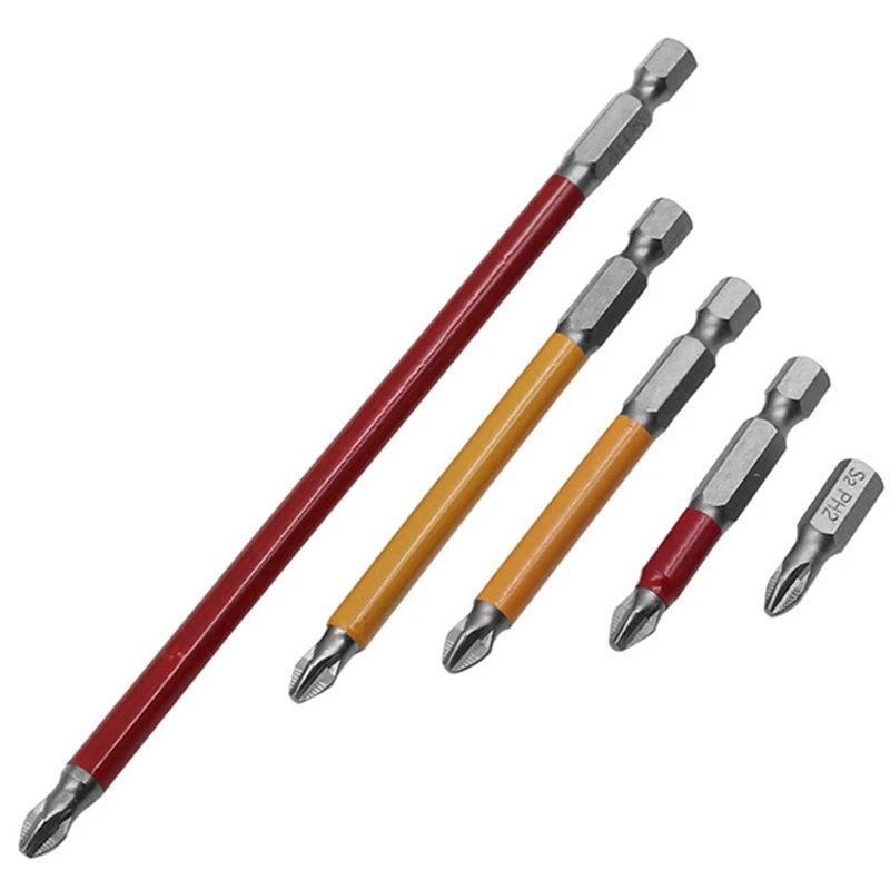 Hexagonal Handle for Cross Screwdriver Bit Length 25/50/70/90/150mm Strong Non-Slip for Cross for Head Screw