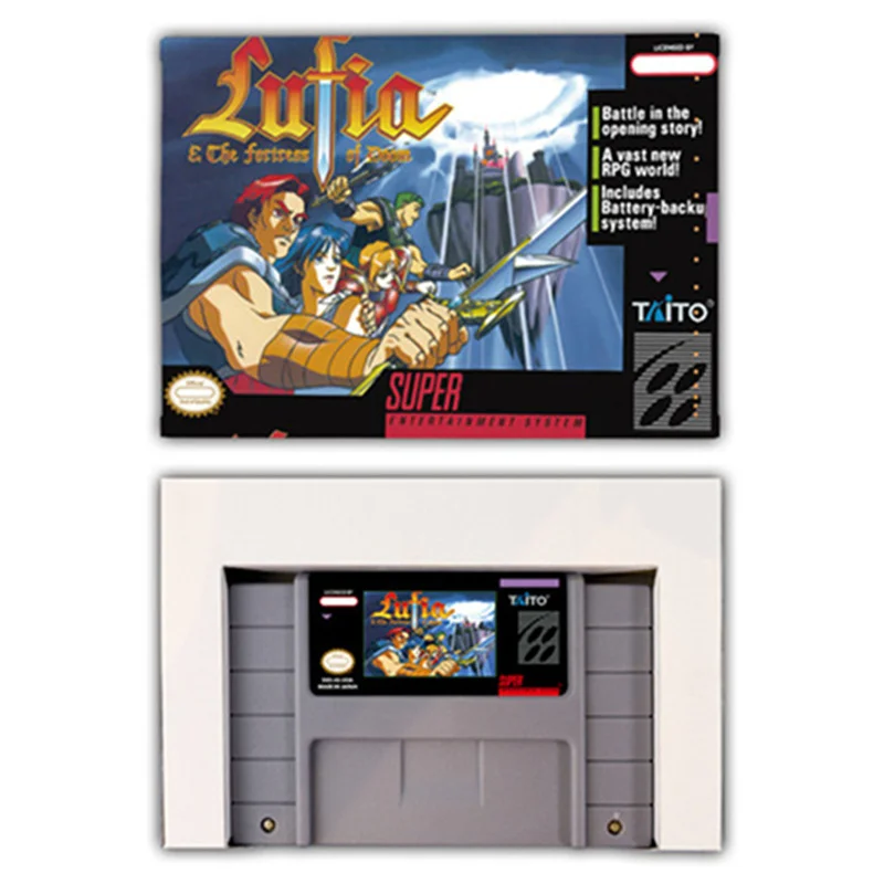 Lufia 1 RPG game Card for SNES EUR PAL USA NTSC 16bit Game Consoles with Retail Box Video Game Cartridge