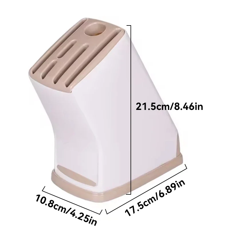 다기능 내구성 주방 플라스틱 나이프 스탠드, 거치대 보관 배수 커트레이 랙 정리함, 1 PC