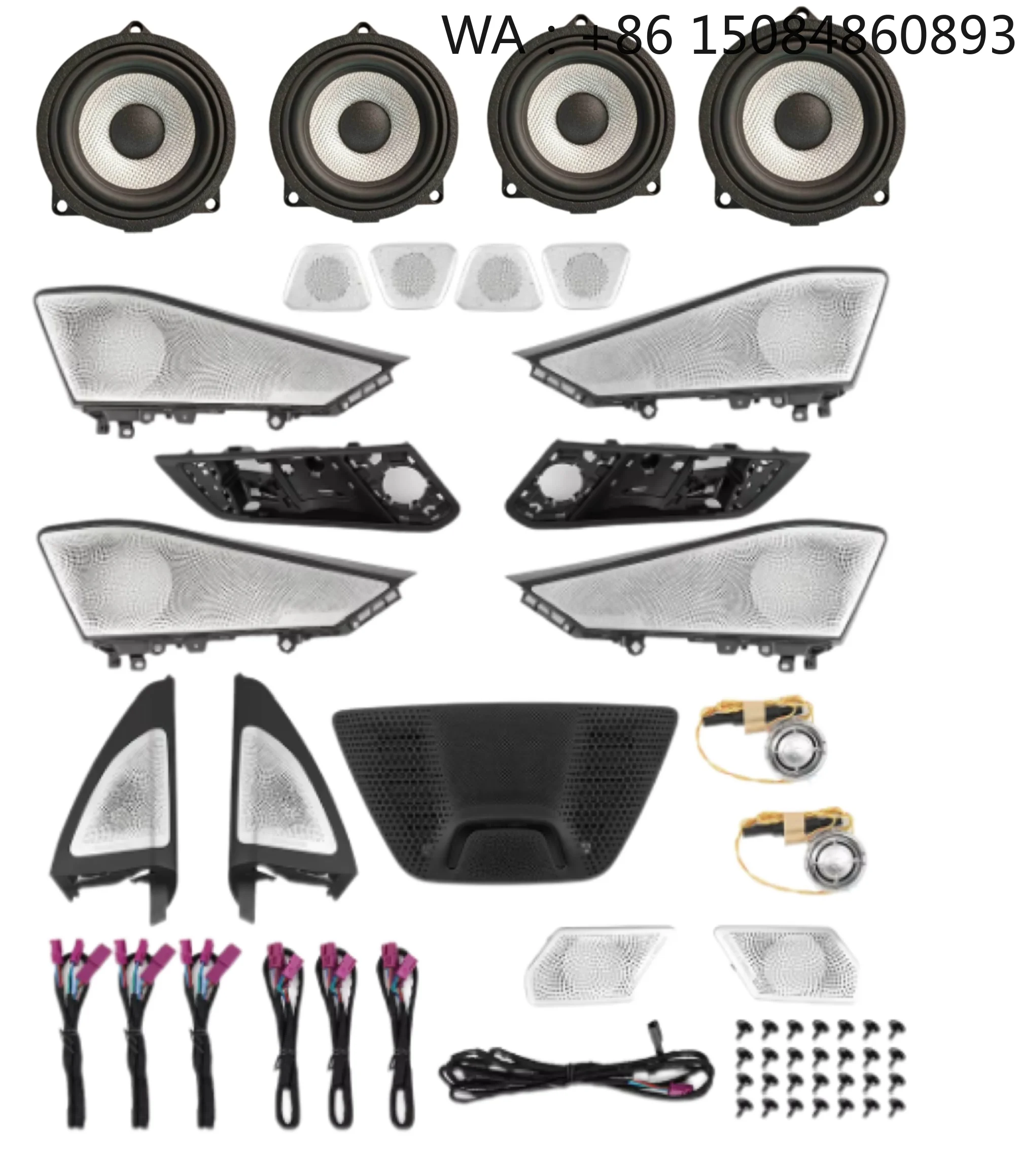Luminous Tweeter Speaker Cover 64 Color Ambient Light Car Interior Night Decor Kit for X5 G05 X7 G07
