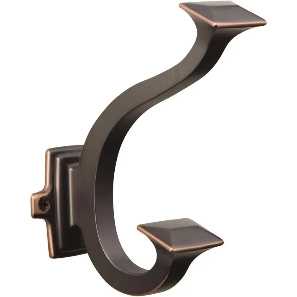 

P2155-OBH-5B P2155-5PACK Bungw Pack o (5) 2" Wide Double Prong Single Wall Mount Robe Bath Towel Hook