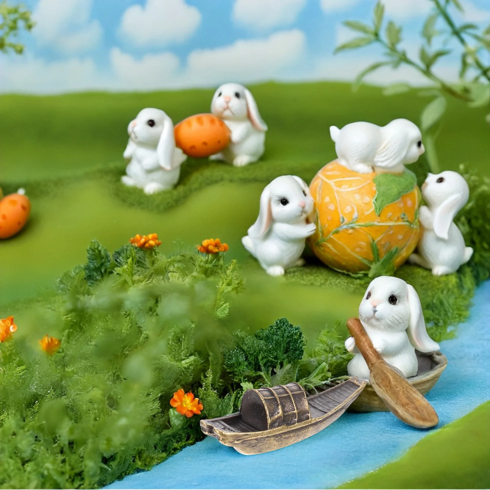 

Boat Landscape Ornaments Diy Fairy Garden Miniatures Ship Decor Alloy Bonsai Beach Micro