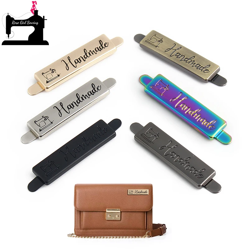 

10/100PCS 36x10mm Metal Bag Label Decorative Tag For Handmade Letter Shoes Purse Hat Handbag DIY Hardware Sewing Accessories