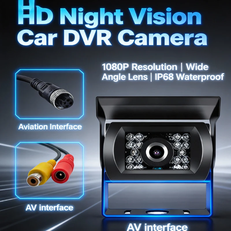 Truck Reversing Image HD Night Vision Infrared 6V 36V Reversing Camera CCD Car Image