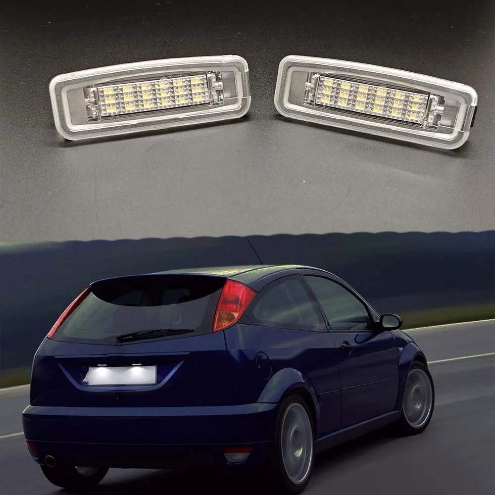 

Для Ford Focus MK1 1998-2005 высокая яркость белый светодиодный светильник номерного знака лампа номерного знака