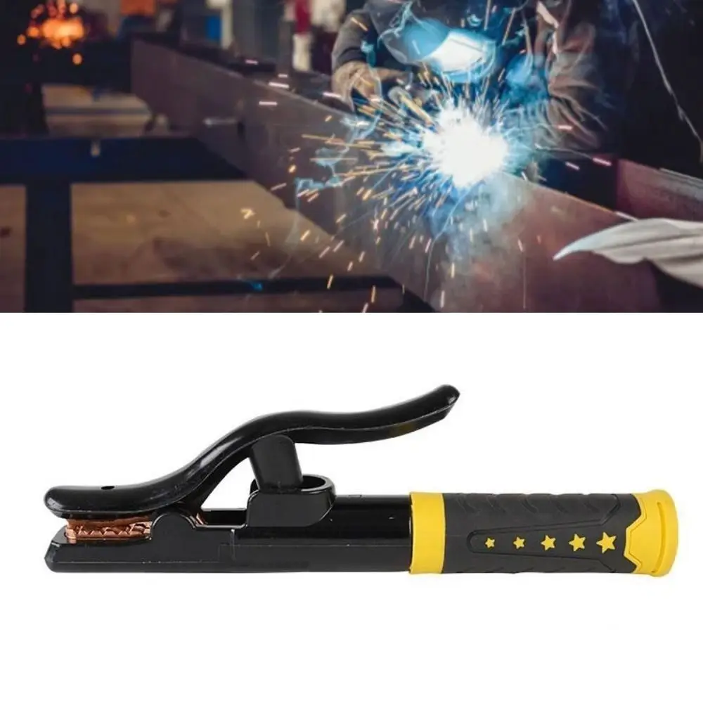 Heat Resistant Welding Tongs Heavy Duty Insulated Handle Welding Electrode Holder Labor-Saving Design 800A
