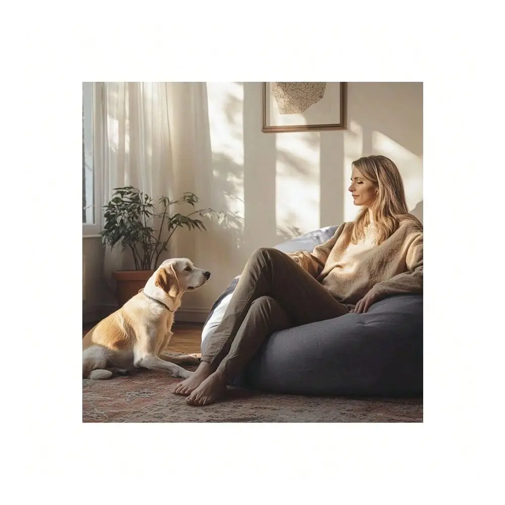 Bean Bag Chair Oversized, FoamFilled, With A Soft Removable Cover. An ExtraLarge, Comfortable Sofa Perfect For Living Rooms, Be