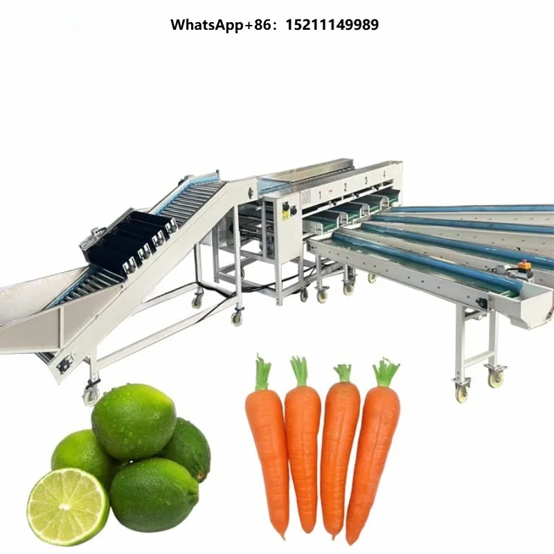 Farm Use Vegetables Fruit Grading Machine Potato Cleaning Grader Machine Orange Classifier Machine