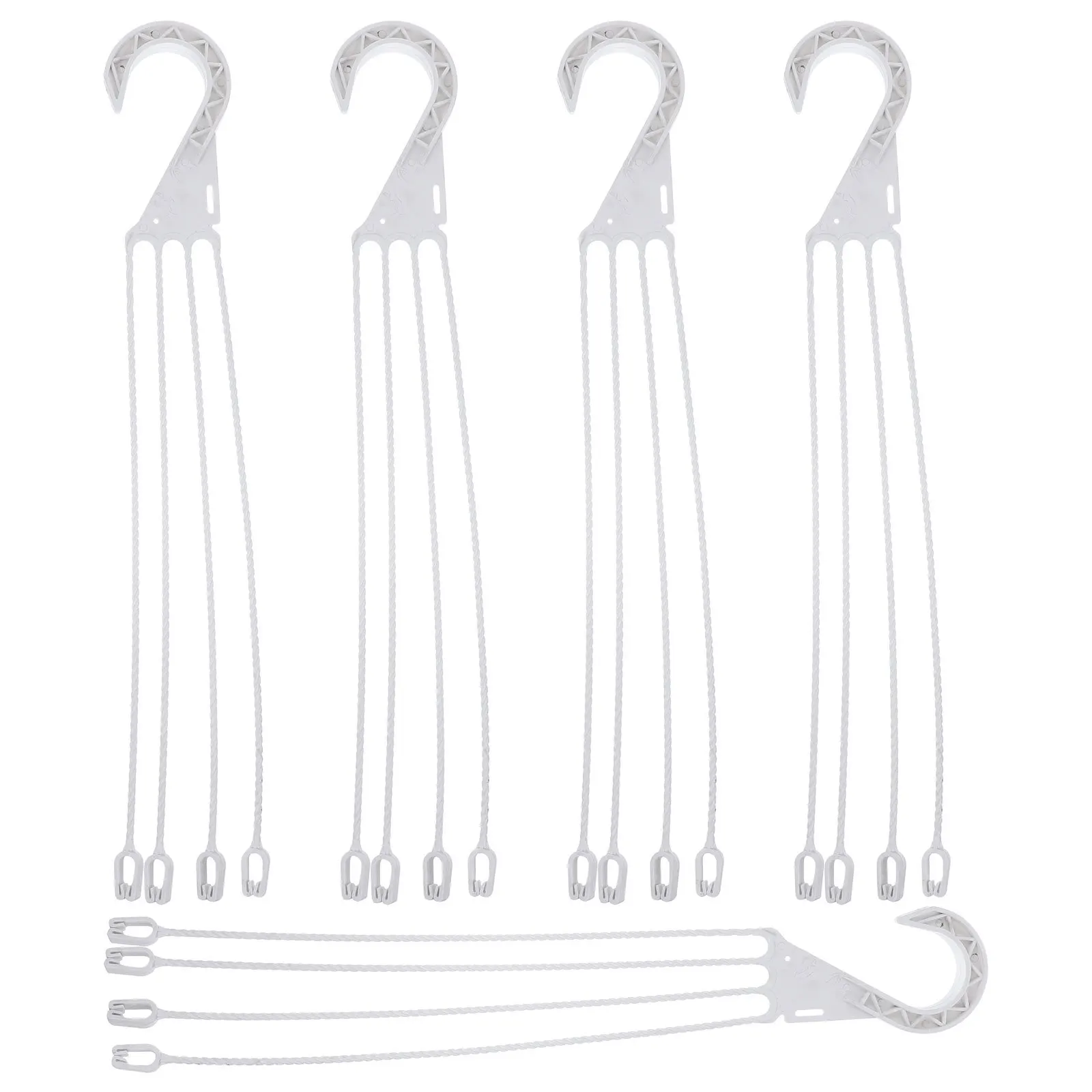

5Pcs Hanging Basket Hooks Plastic Durable Flower Pot Hangers for Garden Balcony Outdoor Hanging Planter Hooks Flower Pot Hook