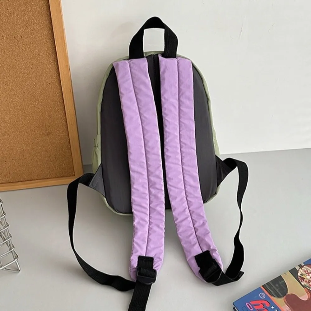 Fashion Japanese Style Lightweight Backpack Solid Color Leisure Nylon Shoulder Bags College Versatile Student Schoolbag Unisex