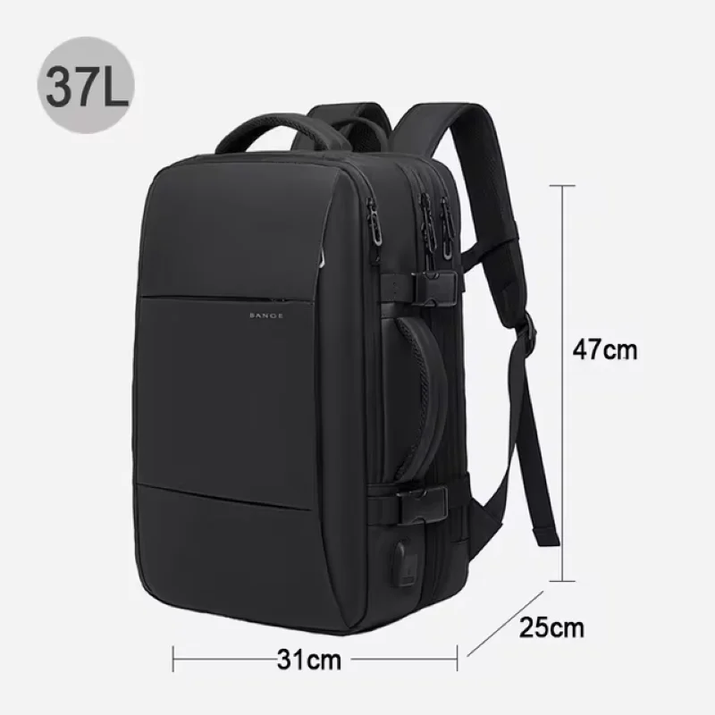 Women/Men\'s 17 Inch Laptop Backpack Expandable Men\'s Business Travel Casual Backpack Carry-on Bag