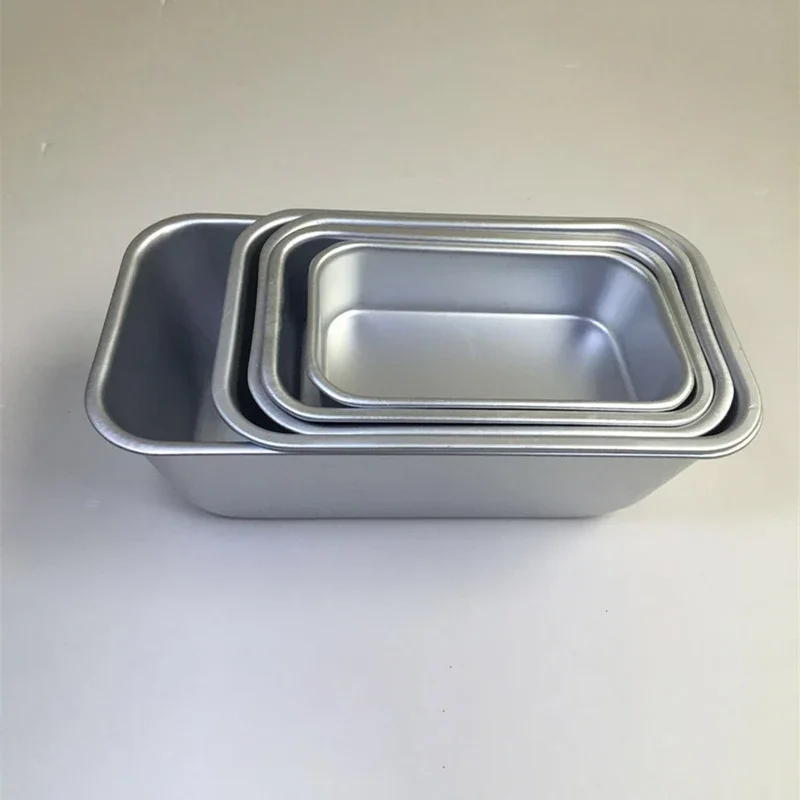 Aluminum Bakeware Loaf Pan DIY Oven Bread Baking Mold Non Stick Baking Dish Toast Boxes Rectangle Cheese Cake Mold Cooking Tools 