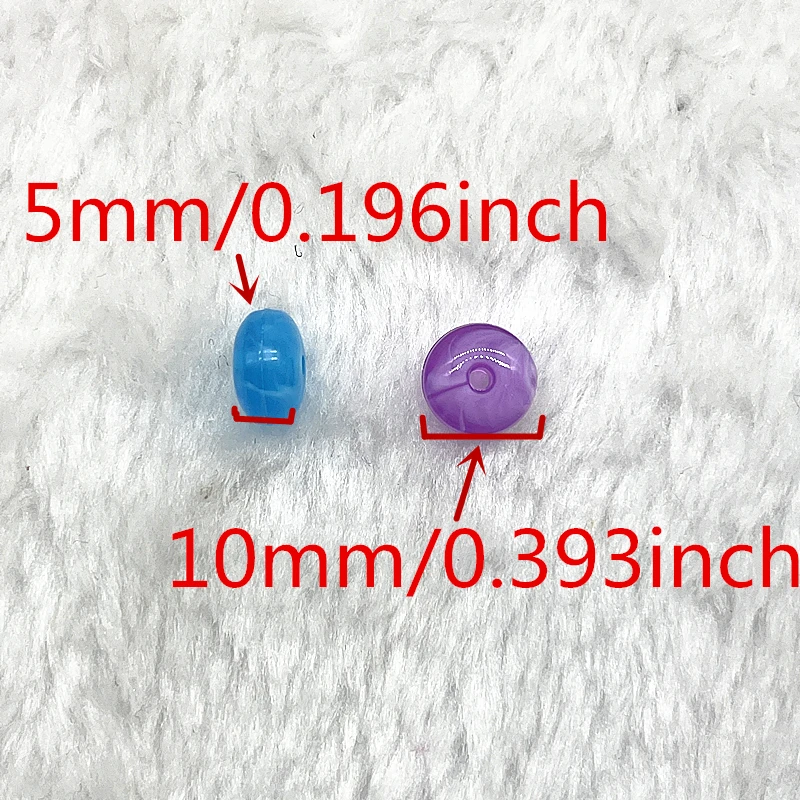 30pcs 10x5mm Flat Shape Acrylic Beads Spacer Loose Beads for Jewelry Making DIY Bracelet Accessories