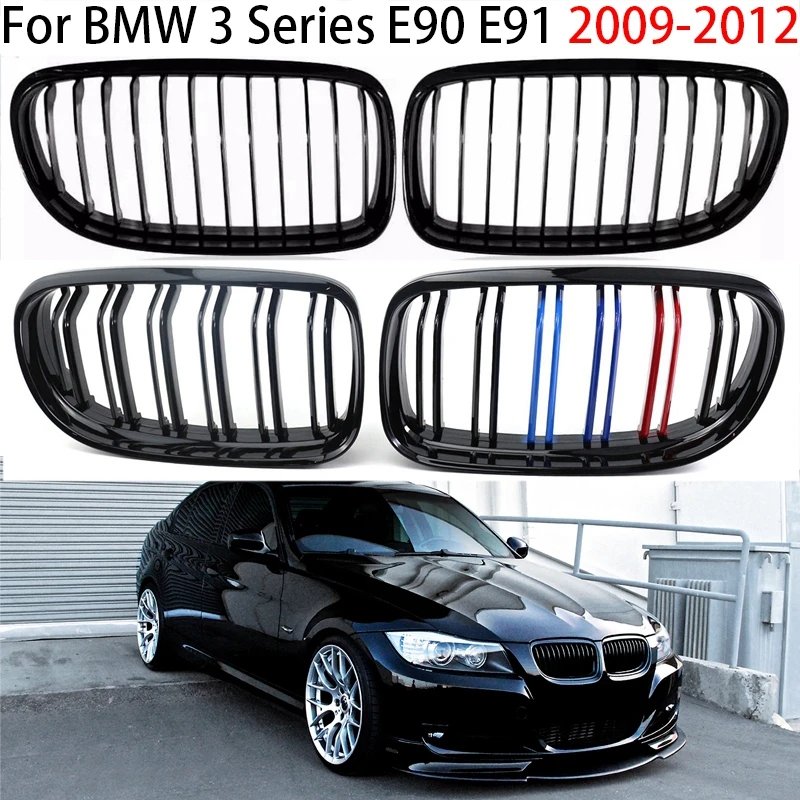 

For BMW 3 Series E90 E91 LCI 2009-2012 325 325 328 330 335 340 Car Front Kidney Grille Hood Front Bumper Radiator Grill