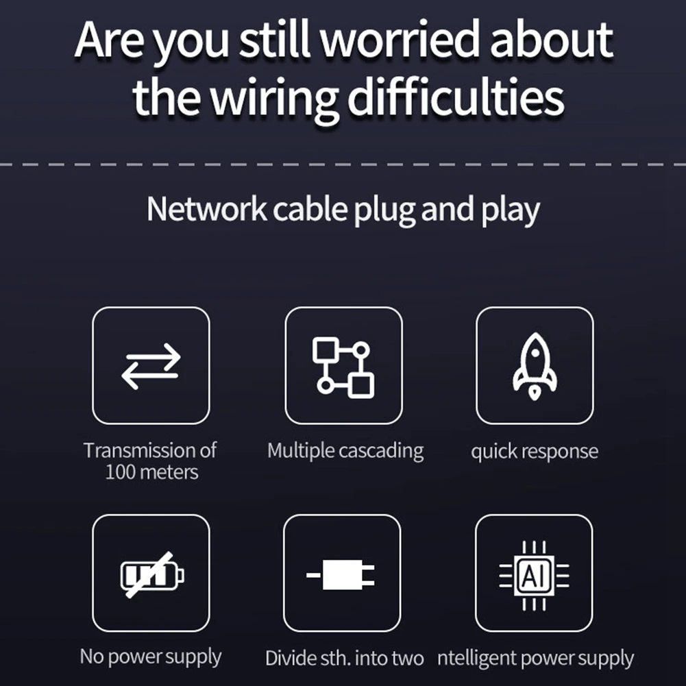 Waterproof POE Extender 10/100Mbps Outdoor 30W High Power Plug&Play For Poe Switch NVR IP Camera AP