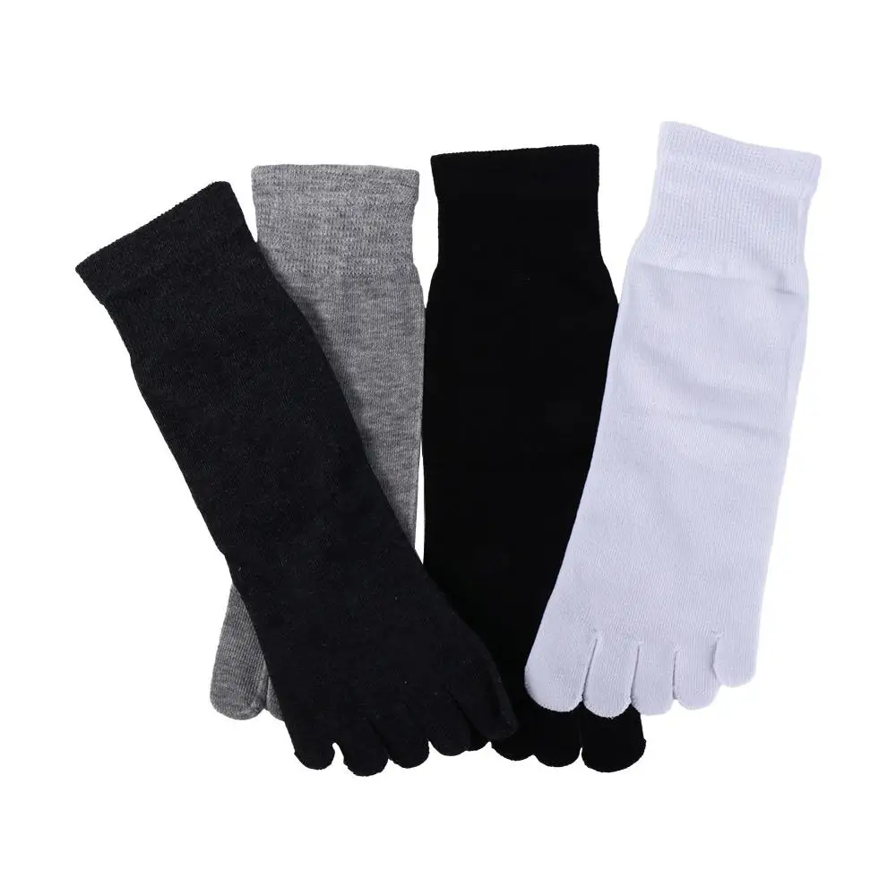 Socks No Show Socks Sweat Absorption Ankle Crew Socks Breathable Ankle Socks Toe Socks Five Fingers Socks Men'S Split Toe Sock
