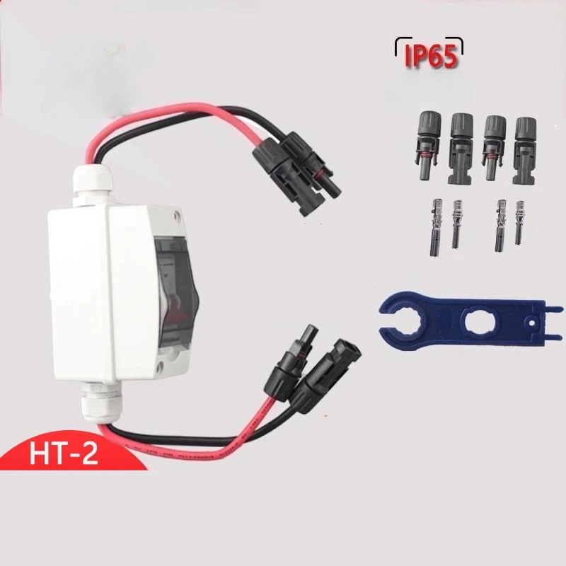 Outdoor Waterproof Solar Combiner Box  Load Transfer Switch 500V 2P 32A Photovoltaic DC Disconnector