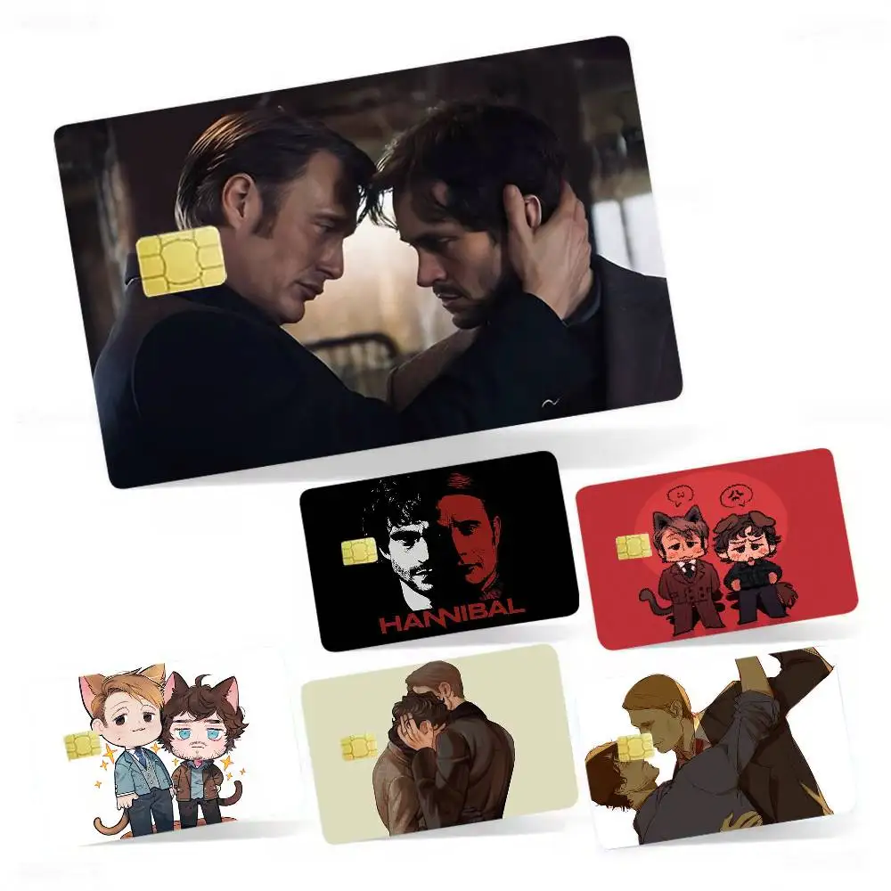 

H-HannibalS and Will 4pcs 1Set Laser Holographic Sticker Skin Cover for Credit Bank Debit Card