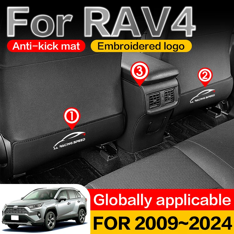 For Toyota RAV4 XA50 Car Interior Accessories Decoration Seat Anti kick pad 2022 24 New  Protective MatSeat protection  pad