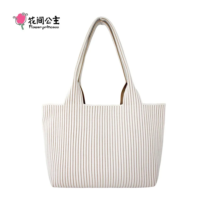 Flower Princess AROMA Women's Bag Handbag 2024 Trend Knitted Original Fashion Designer Large Female Shoulder Tote Bags for Women