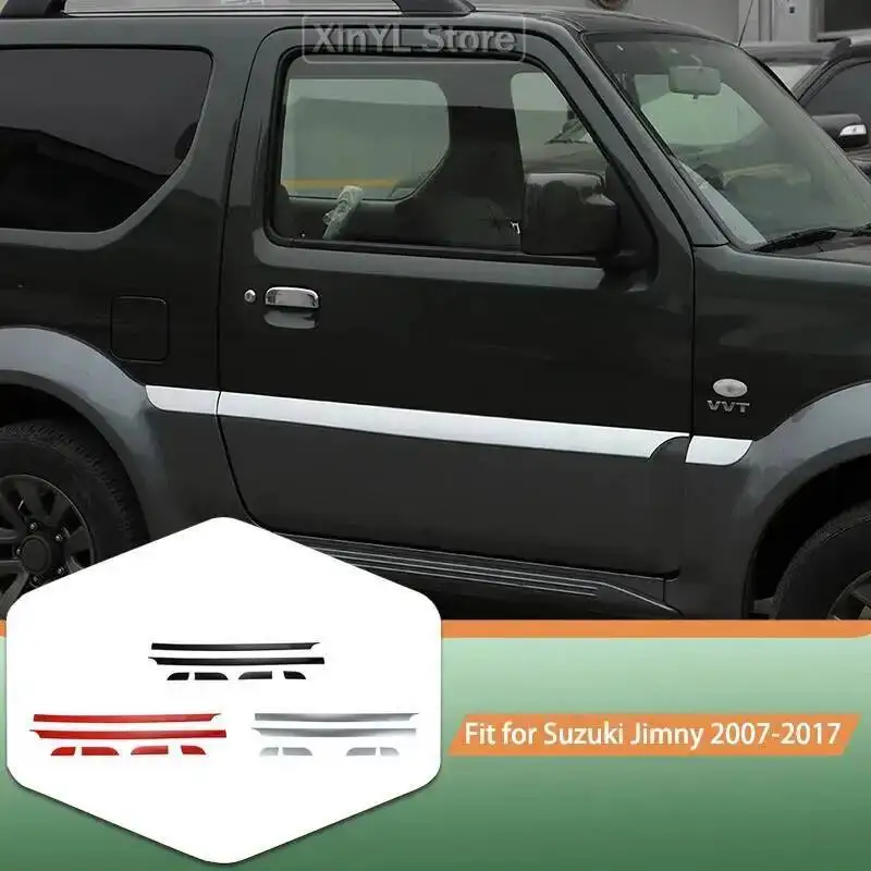 

Car Door Body Molding Anti-Scratch Guard Panel ABS for Suzuki Jimny 2007-2017 Automotive Exterior Accessories