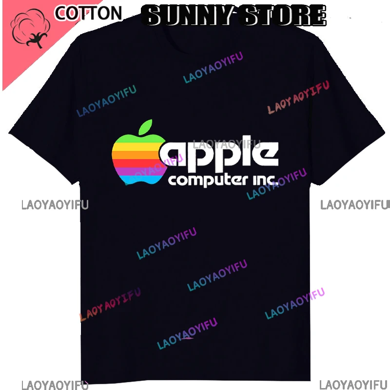 Famous Tee 2023 Casual Street Fashion T-shirt Retro1980S Aplee Macintosh Computers Top Popular Customized Shirts for Men