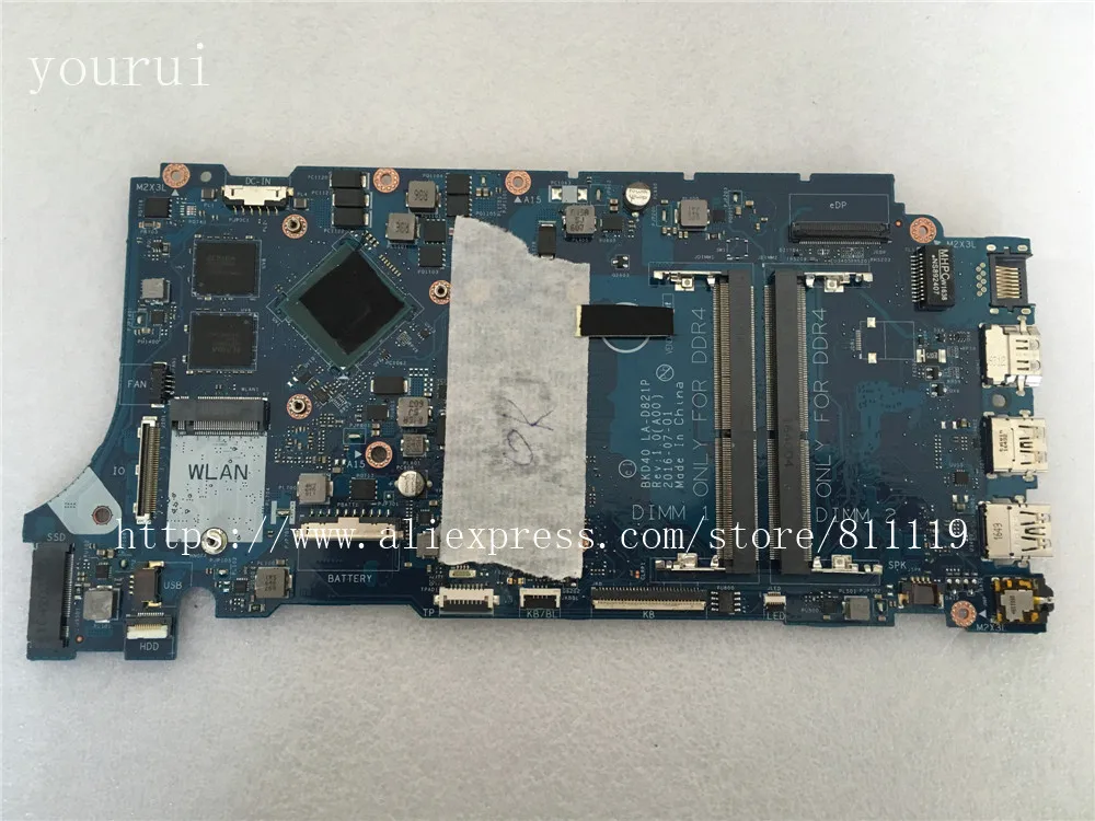 

CSRZSZ For Dell Inspiron 7460 7560 laptopmotherboard BKD40 LA-D821P with i5-7200u CPU tested ok