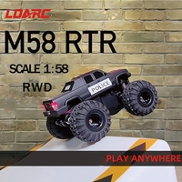 LDARC 1/58 1:58 Mini RC Car M58 2.4G RWD RTR Monster Truck Remote Control Vehicle Desk Toy Car For Children Kid