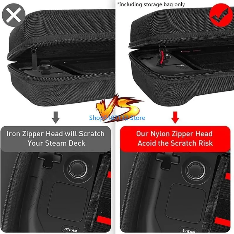 87HD من الصعب بالنسبة لحقيبة اليدين لتخزين Shell لـ Steam Deck Host Travel Portable Carning لحقيبة حقيبة منظم الحالات