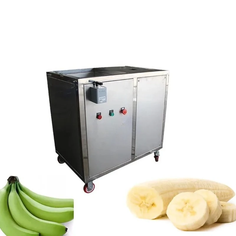 Factory Green India Cavendish Banana Peeling Machine Raw Skin Peeler Plantain Peel Remover