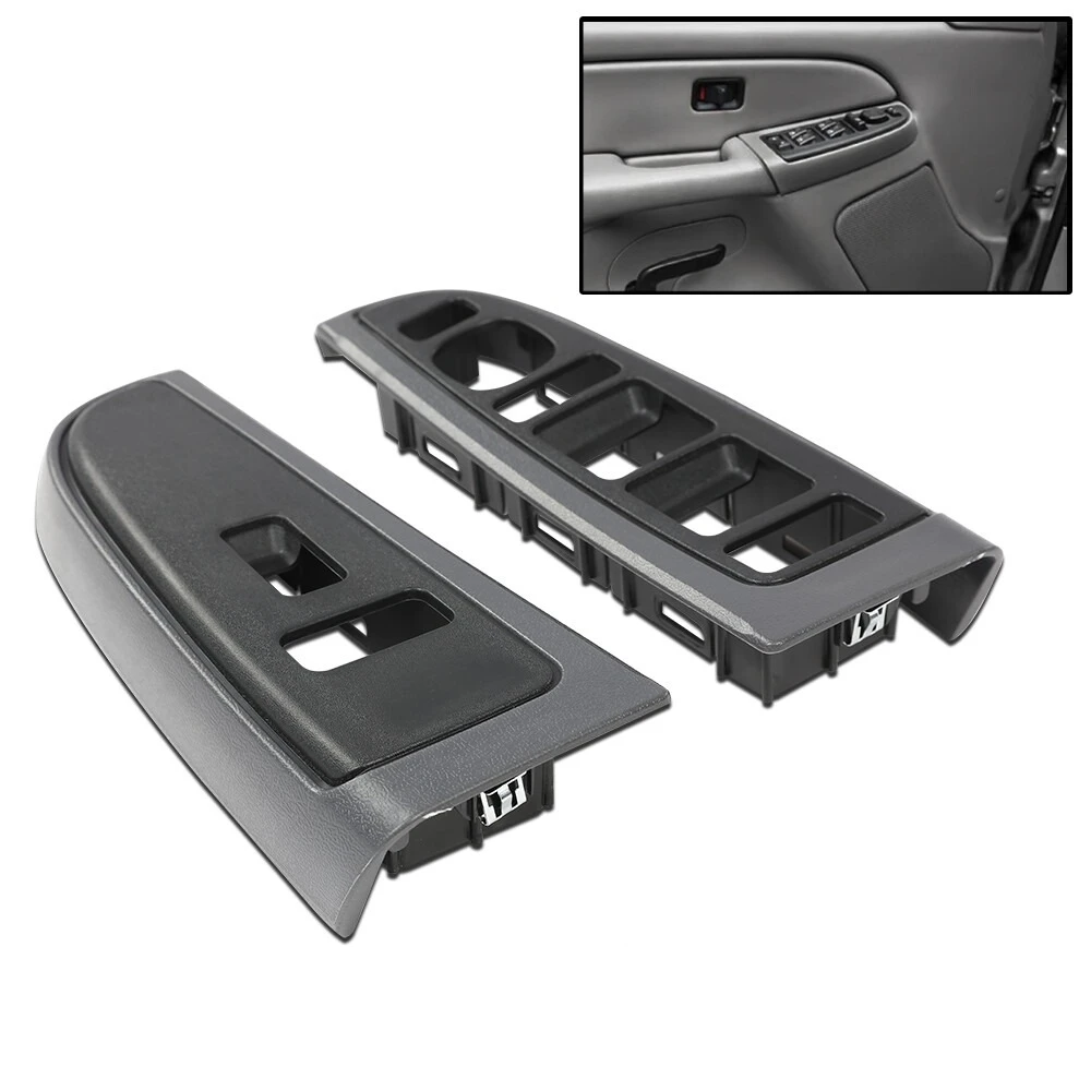 

New Front Window Switch Trim Bezel Set Fit For 2003-2007 Silverado Sierra