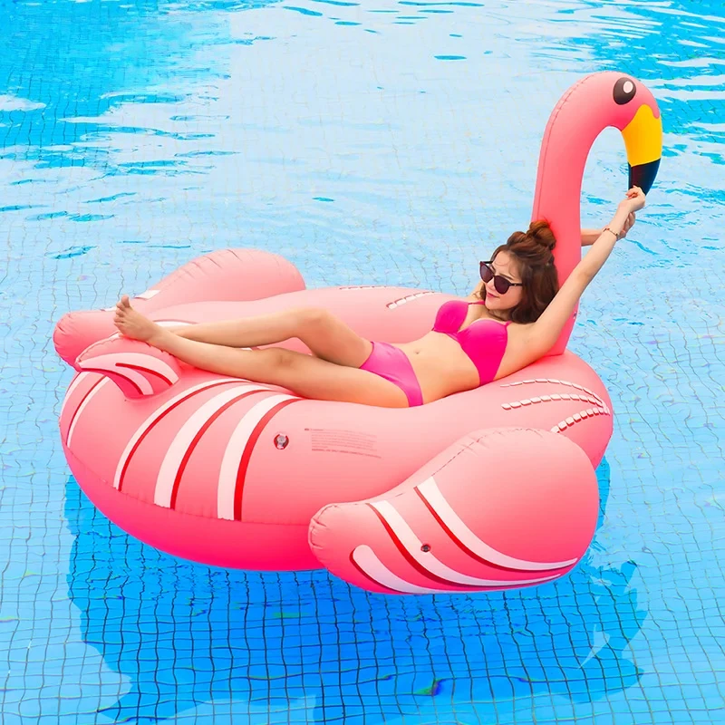 

Camebust Inflatable Flamingo Tube Water Floating, Rose Fire Bird Swimming Pool Float, Fun Beach Float, Swimming Party Deco