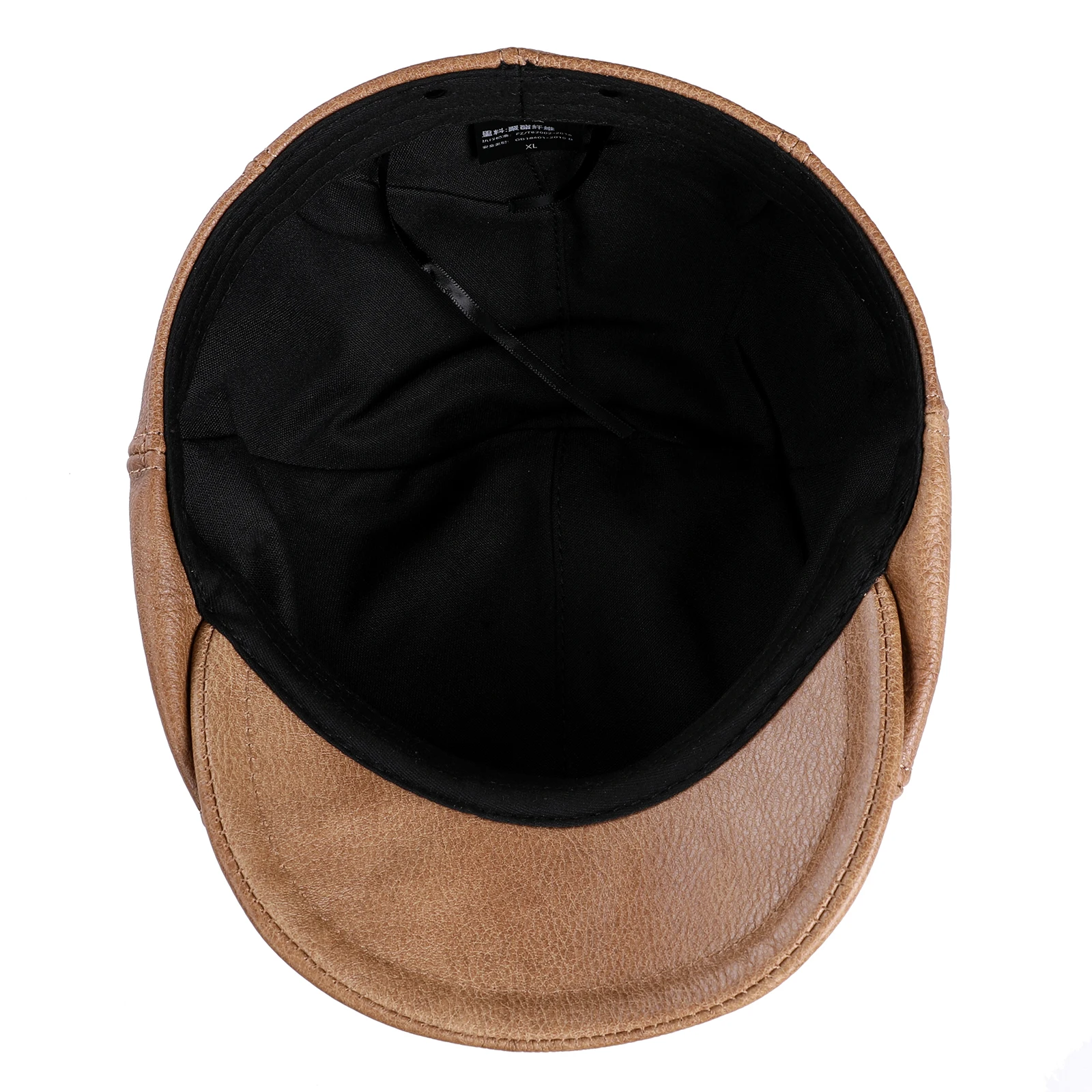 Boonjovia Herren Newsboy Flat Cap echtes Rindsleder Gatsby Efeu Golf Cabbie Fahr hut 8 Panels klassisches Design – Detail 6