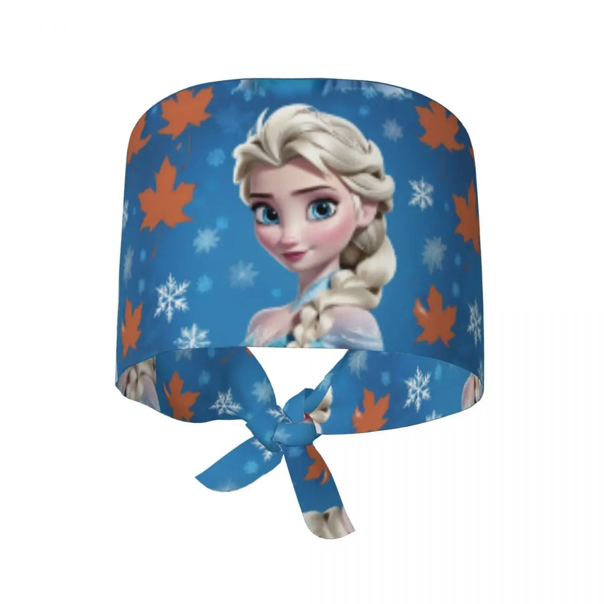 

Custom Cartoon Frozen Princess Breathable Nursing Work Cap Surgical Scrub Caps Unisex Nurse Medical Cap Work Scrubs Hat