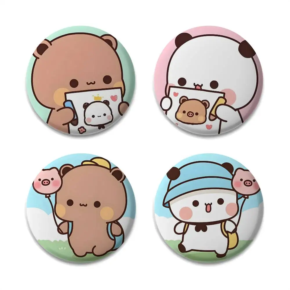 

Cartoon Cute B-Bubu DuduS Badges Round Exquisite Badge Brooches Creative Pins For Clothes Hat Backpack Gift Accessories