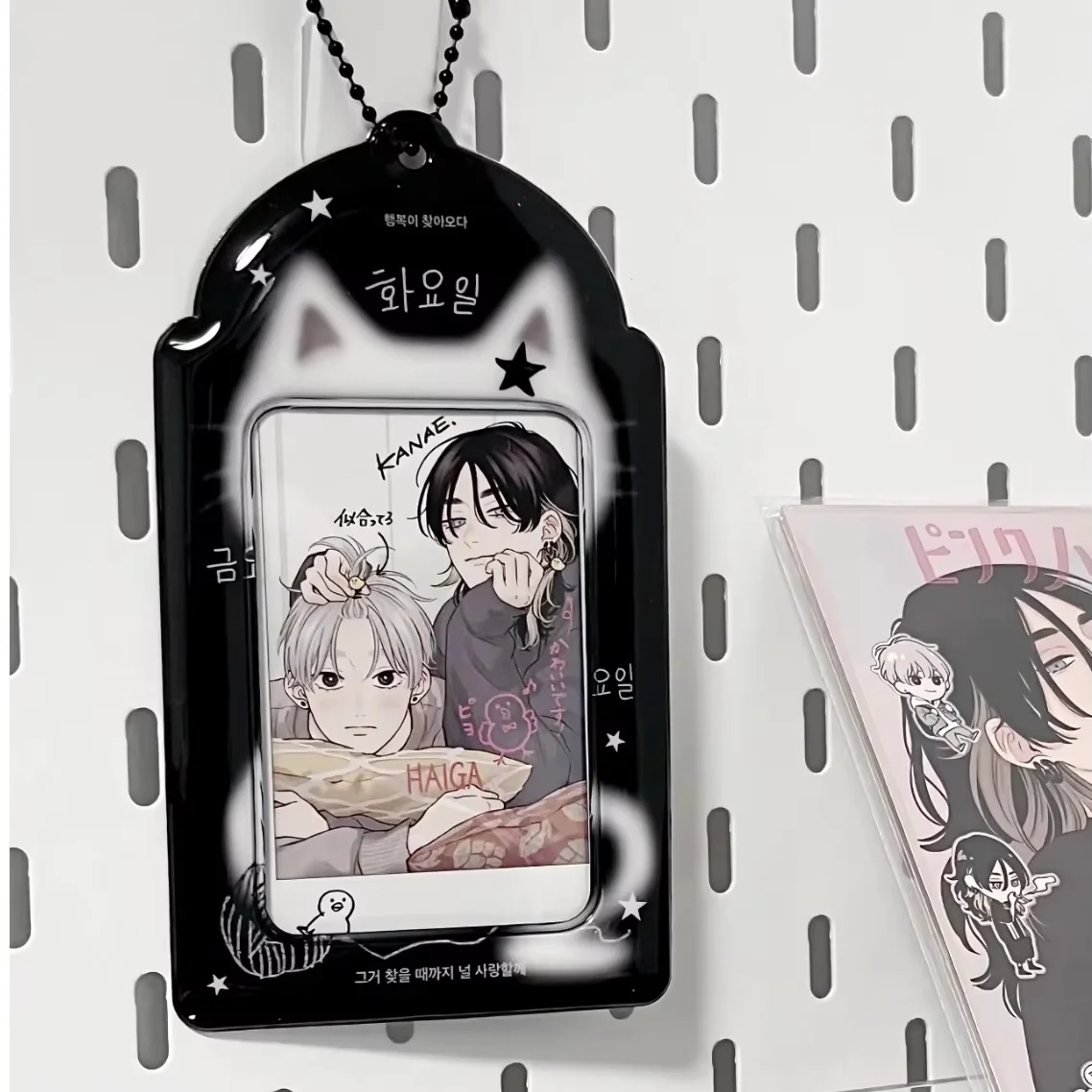 Koreanisches süßes Kätzchen, 7,6 cm, PVC-Kartenrahmen, Polaroid-Stil, Display, Sammlerspielzeug, ideal für Unterkunft und Dekoration