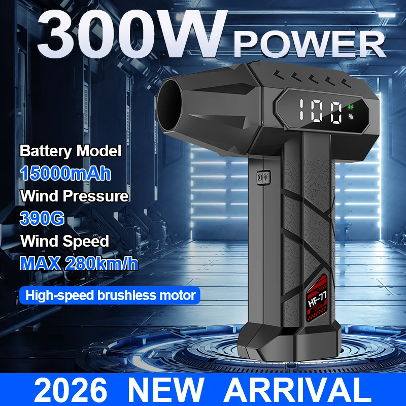 

HFX-03 Мощный турбовентилятор с 5 скоростями, 15000 мАч, 780 г тяги, для сушки автомобилей и уборки дома