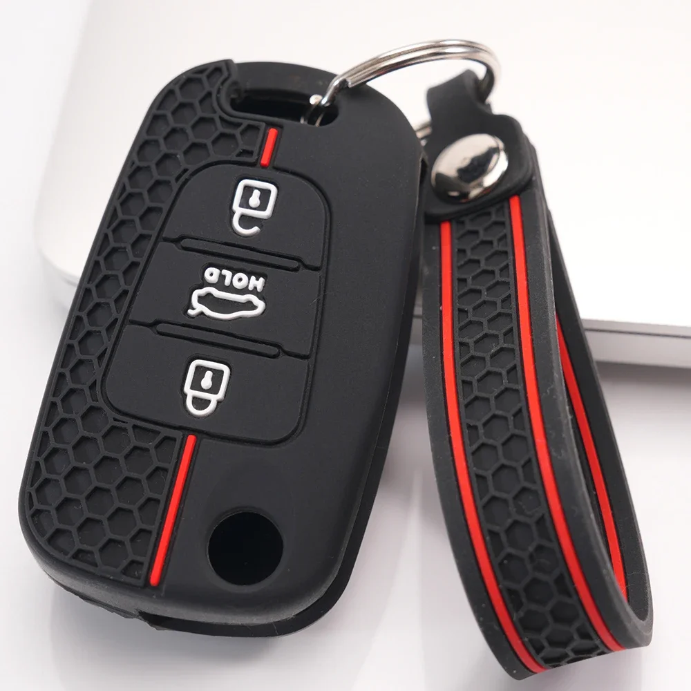 Key Fob Case Keychain For Kia Rio Rio X-Line K2 Sportage Sorento Optima K5 Soul Ceed Cerato K3 Picanto Seltos Stonic Stylish
