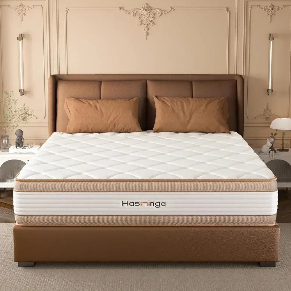 14 Medium Firm Gel Memory Foam Hybrid Mattress - King Size, Cooling, Motion Isolation, Edge Support, Fire Retardant, Bed-in-a-Bo