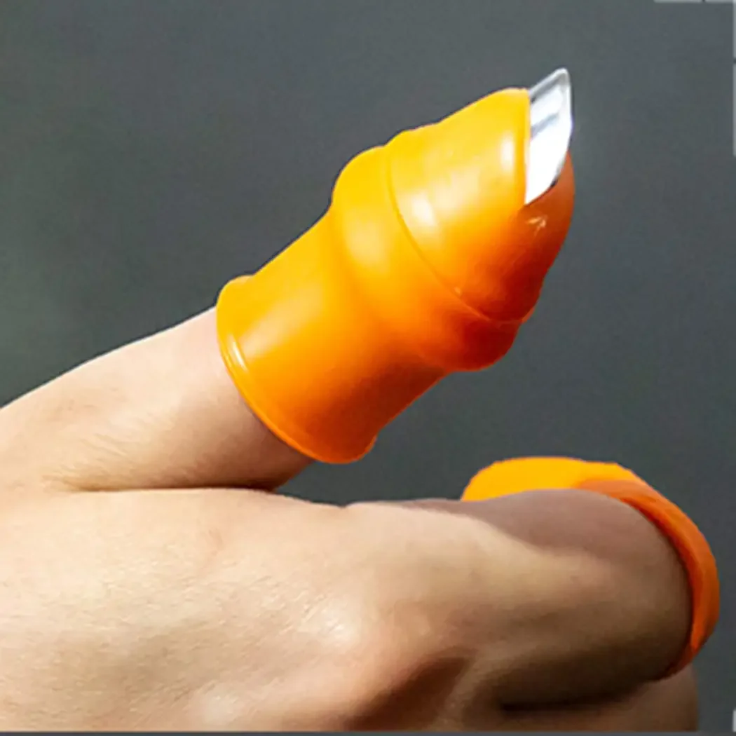 Silicone Thumb Harvest Knife Set 4