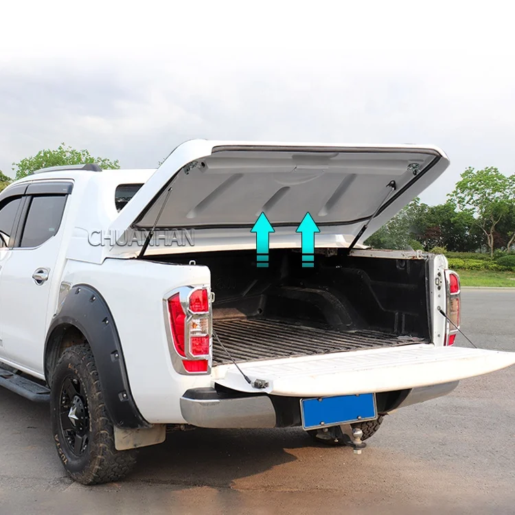 

DMAX/NAVARA NP300 Retractable Fiberglass FRP Flat Full Box Tonneau Cover Electric & Folding Operation Model Sierra