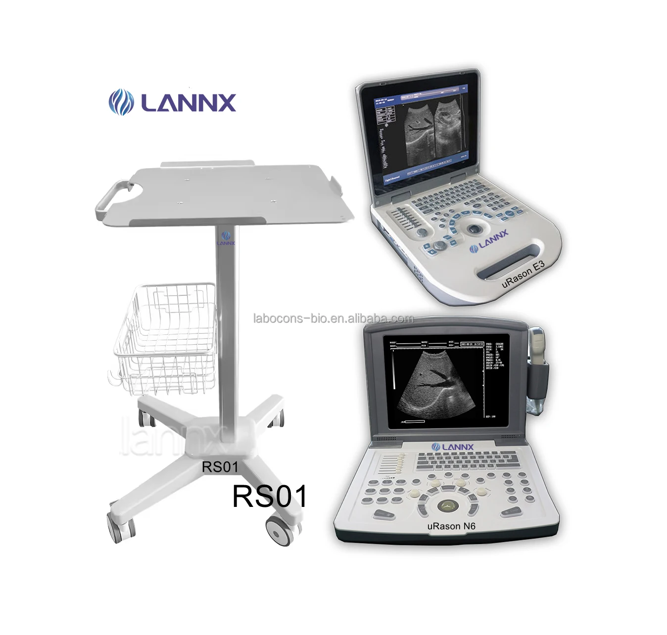 LANNX RS01 Best Selling ultrasonic diagnostic machine Medical Diagnostic Scanner Trolley  For Medical Use Ultrasound Trolley