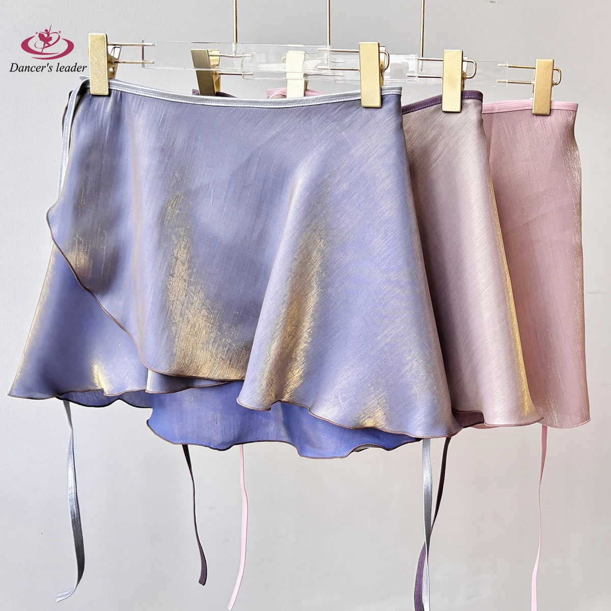 

Балетная юбка, золотой шелковый галстук, женская танцевальная юбка, гимнастическая тренировочная юбка, балетный костюм для взрослых, лирическая юбка