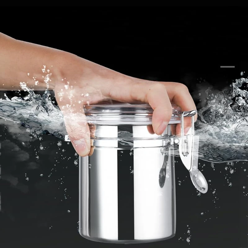 NEW-Food Sealed Can Storage Box Milk Powder Coffee Beans Tea Storage Buckle Fresh-Keeping Jar Storage Sealed Tank