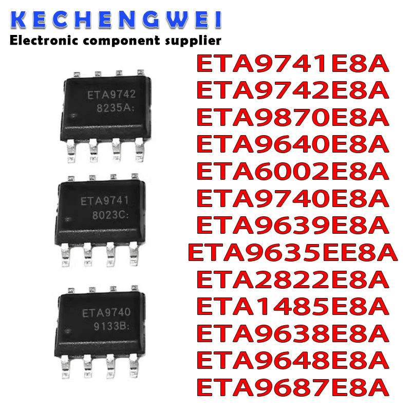 10Pcs New Original ETA9742 ETA9740 ETA9741 ETA9870 ETA9640 ETA6002 SOP-8 ETA9639E8A ETA2822E8A ETA1485E8A ETA9638E8A ETA9648E8A