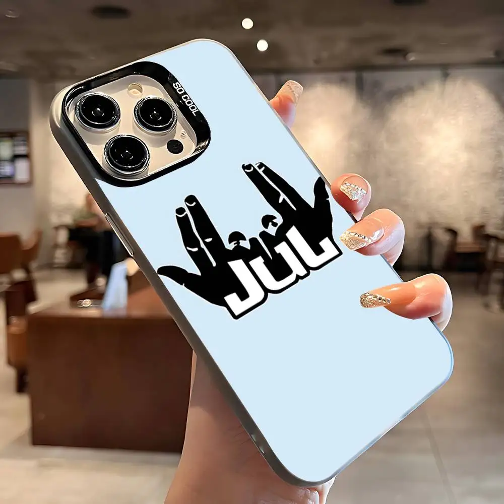 H-Hot Jul Rapper Logo Phone Case IPhone 16 15 14 13 12 11 Pro Max X XR XSMAX 8 7 Plus Candy Matte Shockproof Back Cover - náhled 6