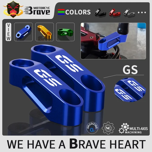 Para BMW R1250GS R1200 GS Adventure R 1250 GSA f850 gs F750GS F650GS F850GS extensor de espejo de motocicleta elevador de extensión