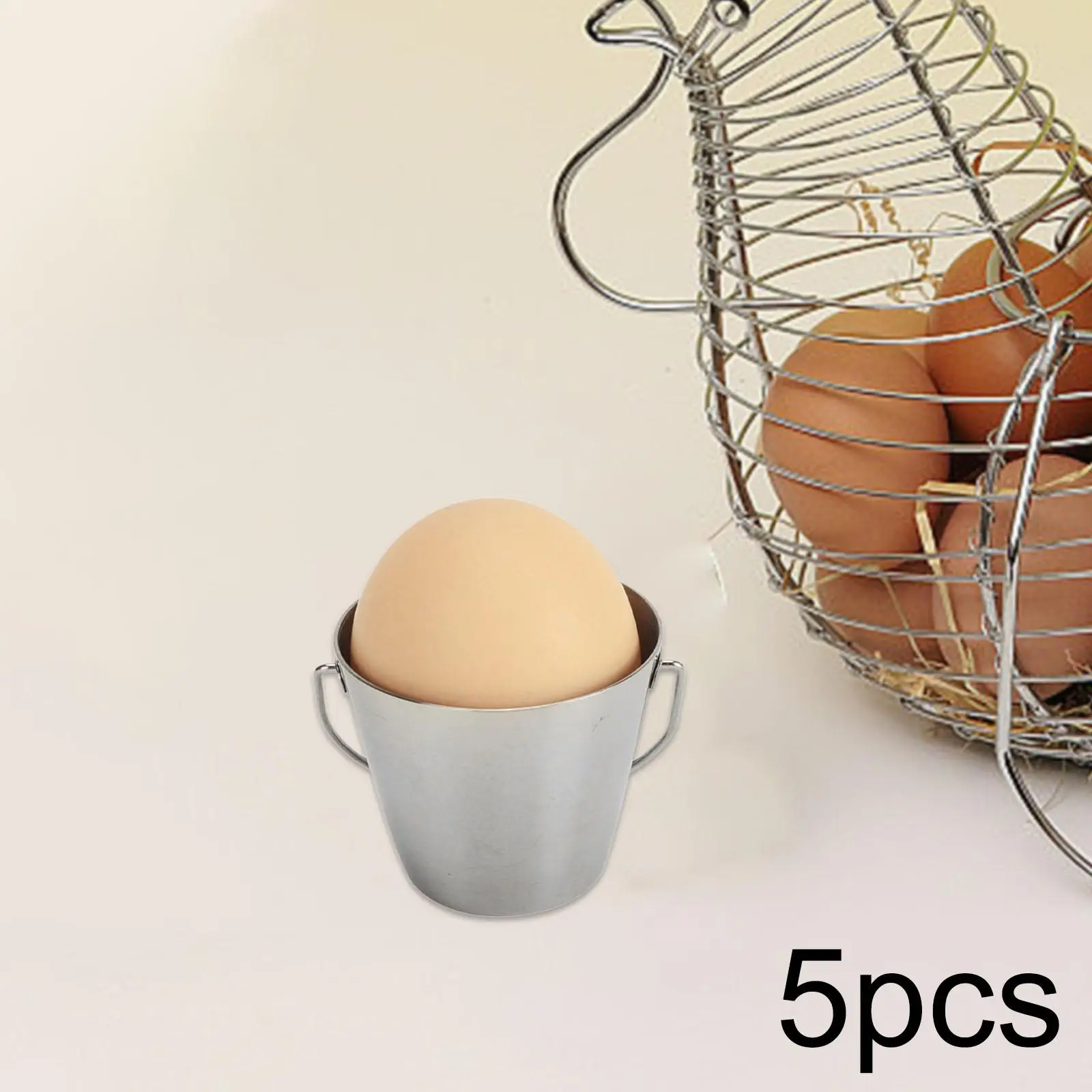 

5 Pieces Egg Cup Holders Kitchen Gadgets Tool for Soft Hard Boiled Eggs