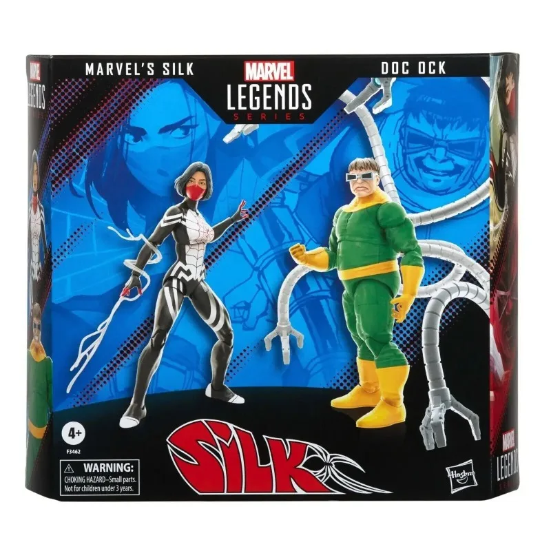 Nuova action figure originale di Hasbro Marvel Legends Series Spider-Man 60th Anniversary Doctor Octopus Marvel's Silk